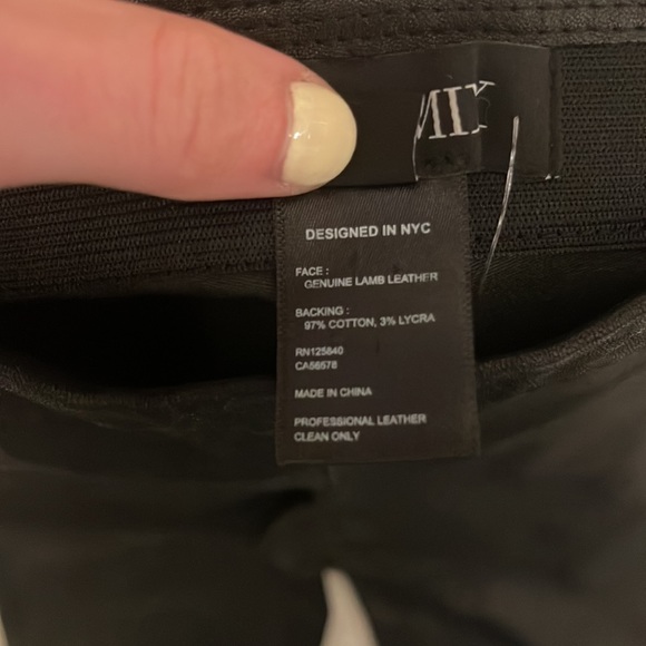 Intermix Melanie Leather Leggings - Picture 11 of 11